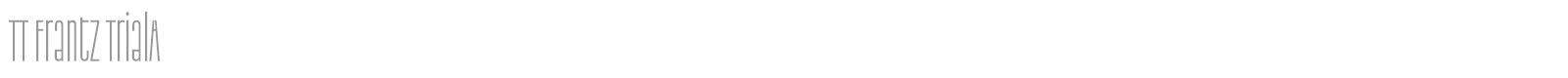 TT Frantz font preview